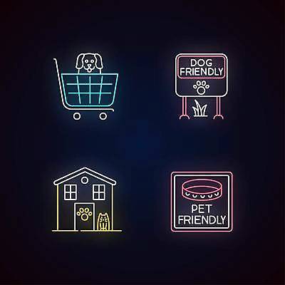 EPS 해외이미지 두마리 일러스트 주택 간판 사람없음 빛 반려동물 쇼핑카 팻말 강아지 네온 개목걸이 개발바닥 네온아트 해외일러스트 동물 2 프레임 건물 쇼핑 카트 개 발바닥 애견용품 파일형식 벡터 이미지허브