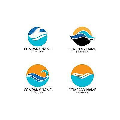 EPS 해외이미지 파도 바다 일러스트 사람없음 심볼 웨이브 해외일러스트 파일형식 벡터 이미지허브