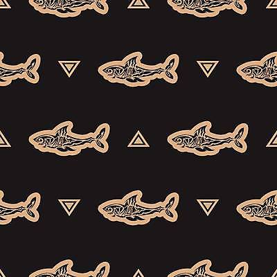 EPS 해외이미지 패턴 일러스트 사람없음 검은색 패턴백그라운드 삼각형 상어 해외일러스트 도형 컬러 백그라운드 무늬 어류 파일형식 벡터 이미지허브