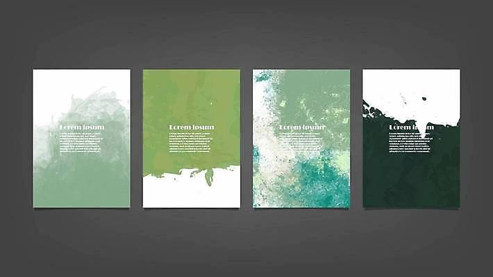 EPS 해외이미지 디자인 배너 백그라운드 일러스트 추상 사람없음 세로 세트 해외일러스트 무늬 파일형식 벡터 이미지허브