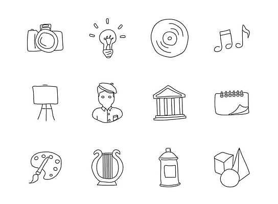 EPS 해외이미지 디자인 문화 음악 일러스트 비즈니스 상상 프레임 창조 미술 그래픽 세트 픽토그램 펜 카메라 디지털 사진촬영 웹 장비 기록 그룹 팔레트 낙서 그래피티 만화 극장 수집 심볼 영화 마이크 사인 그림 캔버스 페인트붓 손그림 UI 고립 해외일러스트 음향기기 인터넷 문화예술 전자제품 필기구 촬영 붓 파일형식 벡터 이미지허브