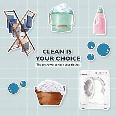 EPS 해외이미지 스티커 일러스트 사람없음 바구니 깨끗함 거품 빨래 양동이 물거품 건조대 드럼세탁기 빨래건조대 빨래대 빨랫감 빨래세제 해외일러스트 컨셉 가사 건조 세제 세탁기 파일형식 벡터 이미지허브