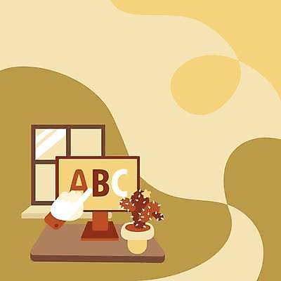 EPS 해외이미지 손 화분 백그라운드 일러스트 창문 선인장 프레임 신체부위 모니터 카피스페이스 해외일러스트 식물 사람 컴퓨터 공백 파일형식 벡터 이미지허브