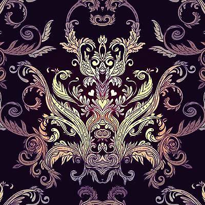 EPS 해외이미지 디자인 백그라운드 일러스트 미술 사람없음 보라색 화려 클래식 고급 우아함 바로크 스타일 해외일러스트 컬러 컨셉 문화예술 파일형식 벡터 이미지허브