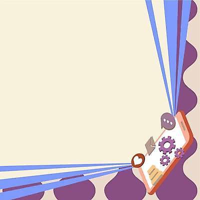 EPS 해외이미지 백그라운드 말풍선 일러스트 그래프 프레임 사람없음 스마트폰 하트 메시지 톱니바퀴 카피스페이스 해외일러스트 모양 핸드폰 스마트기기 공백 파일형식 벡터 이미지허브