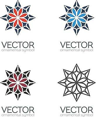 EPS 해외이미지 디자인 일러스트 추상 사람없음 세트 오리엔탈 심볼 만다라 해외일러스트 무늬 파일형식 벡터 이미지허브