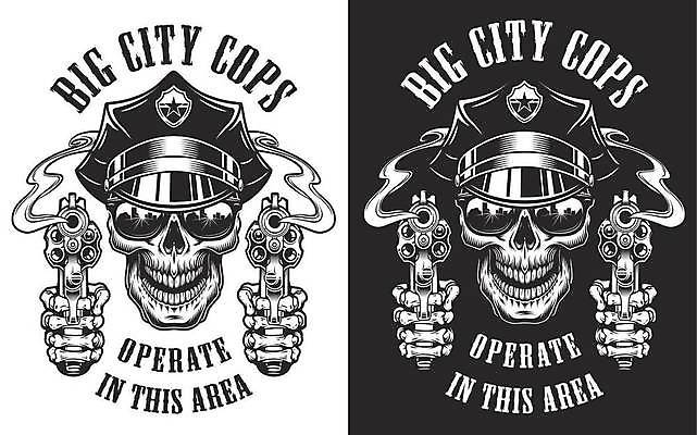 EPS 해외이미지 손 알파벳 백그라운드 일러스트 해골 흑백 들기 타이포그라피 사람없음 선글라스 머리 검은색 총 흰색 빈티지 심볼 복고 모자가게 해외일러스트 문자 영어 안경 무기 컬러 컨셉 모션 뼈 촬영기법 신체부위 상점 파일형식 벡터 이미지허브