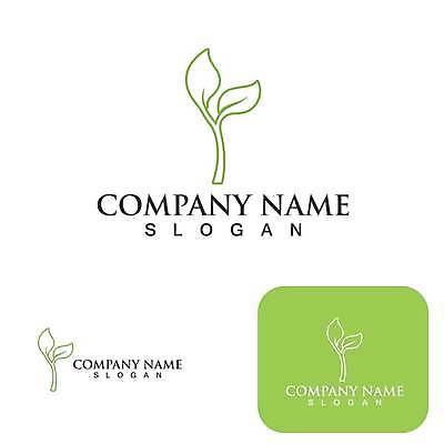 EPS 해외이미지 나무 디자인 잎 일러스트 사람없음 초록색 심볼 에코 유기농 엘리먼트 해외일러스트 식물 웰빙 컬러 환경 파일형식 벡터 이미지허브