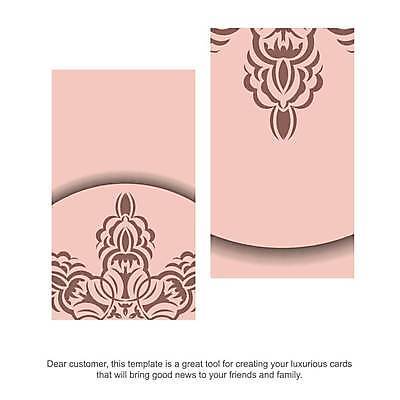 EPS 해외이미지 문양 분홍색 일러스트 프레임 사람없음 세트 화려 고급 빅토리아 카피스페이스 해외일러스트 컬러 컨셉 공백 파일형식 벡터 이미지허브