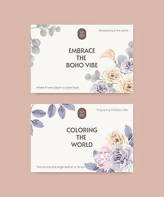 EPS 해외이미지 꽃 잎 일러스트 사람없음 흰색 분위기 손그림 감성 해외일러스트 식물 컬러 컨셉 파일형식 벡터 이미지허브