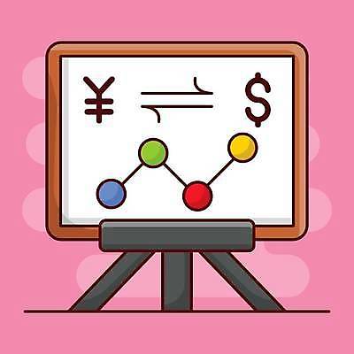 EPS 해외이미지 일러스트 사람없음 금융 달러 칠판 엔 프레젠테이션 분석 환전 해외일러스트 컨셉 돈 경제 파일형식 벡터 이미지허브