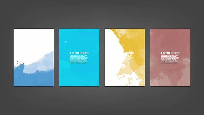 EPS 해외이미지 디자인 배너 백그라운드 일러스트 추상 사람없음 세로 세트 해외일러스트 무늬 파일형식 벡터 이미지허브