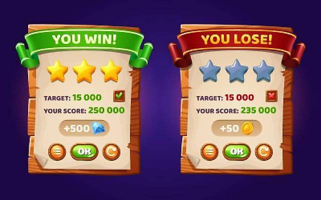 EPS 해외이미지 별 리본 일러스트 버튼 사람없음 목재 세트 동전 게임 보석 알림 평가 UI 엘리먼트 해외일러스트 자연요소 나무 돈 재료 놀이 광석 파일형식 벡터 이미지허브