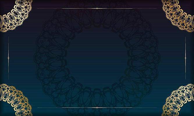 EPS 해외이미지 문양 디자인 백그라운드 일러스트 프레임 사람없음 사각형 금색 화려 고급 남색 카피스페이스 해외일러스트 도형 컬러 컨셉 공백 파일형식 벡터 이미지허브