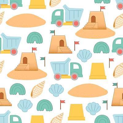 EPS 해외이미지 디자인 모래 패턴 일러스트 조개 사람없음 깃발 소라 장난감자동차 양동이 모래성 감성 해외일러스트 컨셉 무늬 어패류 장난감 파일형식 벡터 이미지허브