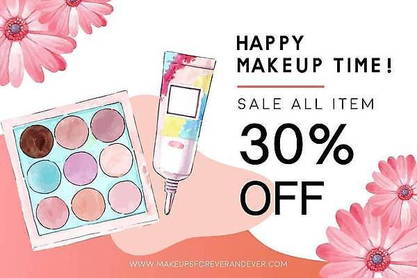 EPS 해외이미지 무료이미지 꽃 분홍색 일러스트 사람없음 세일 화장품 아이섀도 해외일러스트 식물 컬러 뷰티 파일형식 벡터 무료콘텐츠 이미지허브