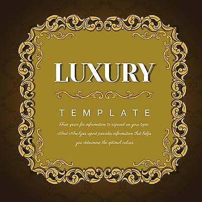 EPS 해외이미지 일러스트 프레임 사람없음 갈색 금색 고급 테두리 해외일러스트 컬러 컨셉 파일형식 벡터 이미지허브
