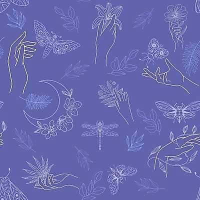 EPS 해외이미지 손 꽃 포스터 줄기 곤충 잎 여러마리 일러스트 들기 신체부위 보라색 달 잠자리 라인아트 나방 해외일러스트 자연요소 식물 동물 선 컬러 다수 모션 사람 파일형식 벡터 이미지허브