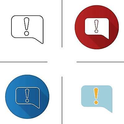 EPS 해외이미지 클립아트 디자인 선 컨셉 일러스트 통신 미술 세트 상자 웹 거품 정보 발표 메시지 플랫 위험 가득함 알림 심볼 흔적 사인 그림 공포 윤곽 시스템 문제 감탄 경보 고립 상형문자 얇은 오류 주목 지원 해외일러스트 문자 인터넷 문화예술 파일형식 벡터 이미지허브