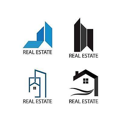 EPS 해외이미지 일러스트 부동산 사람없음 파란색 검은색 심볼 해외일러스트 컬러 재산 파일형식 벡터이미지허브 