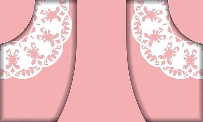 EPS 해외이미지 문양 분홍색 일러스트 프레임 사람없음 화려 고급 빅토리아 카피스페이스 해외일러스트 레이스천 컬러 컨셉 공백 직물 파일형식 벡터 이미지허브