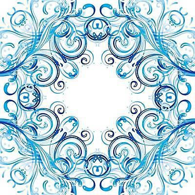 EPS 해외이미지 디자인 일러스트 프레임 미술 사람없음 파란색 해외일러스트 컬러 문화예술 파일형식 벡터 이미지허브