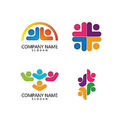 EPS 해외이미지 일러스트 사람모양 사람없음 컬러풀 그룹 심볼 커뮤니티 해외일러스트 모양 컬러 파일형식 벡터 이미지허브