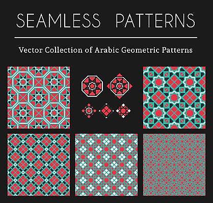 EPS 해외이미지 패턴 일러스트 사람없음 빨간색 심볼 청록색 마름모 기하학 지오메트릭 해외일러스트 도형 컬러 무늬 파일형식 벡터 이미지허브