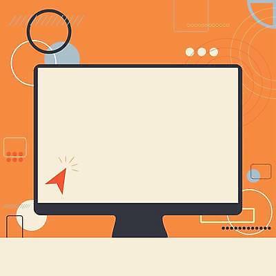 EPS 해외이미지 백그라운드 일러스트 프레임 사람없음 모니터 커서 카피스페이스 해외일러스트 컴퓨터 공백 파일형식 벡터 이미지허브