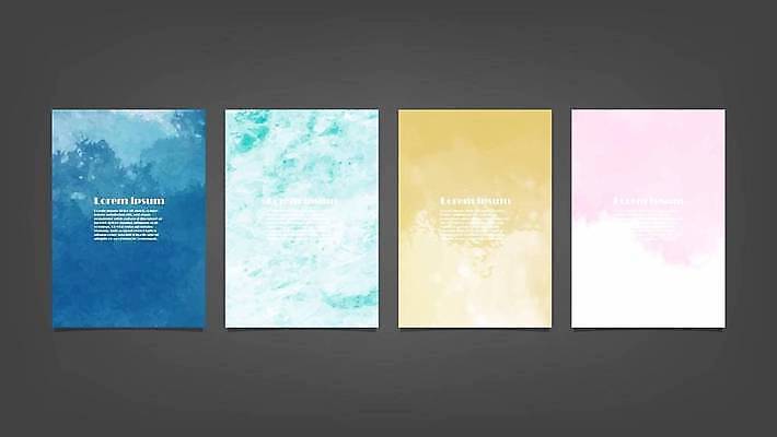 EPS 해외이미지 디자인 배너 백그라운드 일러스트 추상 사람없음 세로 세트 해외일러스트 무늬 파일형식 벡터 이미지허브