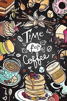 EPS 해외이미지 디자인 커피 음식 일러스트 디저트 사람없음 케이크 도넛 달콤 커피잔 컵케이크 마카롱 팬케이크 바닐라 페스츄리 해외일러스트 음료 빵 잔 맛 파일형식 벡터 이미지허브