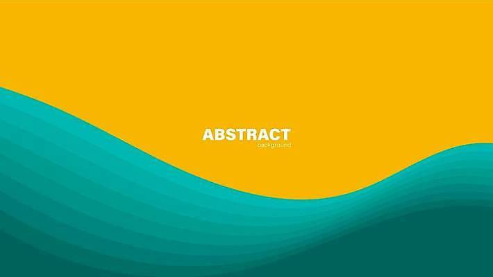 EPS 해외이미지 백그라운드 일러스트 추상 사람없음 노란색 웨이브 심플 민트색 해외일러스트 컬러 무늬 파일형식 벡터 이미지허브