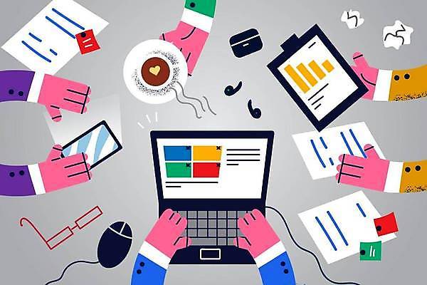 EPS 해외이미지 손 안경 일러스트 비즈니스 회의 협력 함께함 들기 신체부위 노트북 스마트폰 사무실 마우스 커피잔 문서 무선이어폰 서류판 해외일러스트 잡화 커피 이어폰 컨셉 모션 잔 사람 전자제품 핸드폰 스마트기기 컴퓨터용품 사무용품 파일형식 벡터 이미지허브