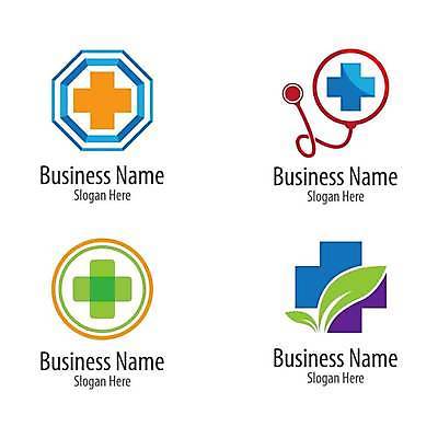 EPS 해외이미지 선 일러스트 의학 청진기 나뭇잎 사람없음 세트 원형 심볼 십자모양 해외일러스트 모양 도형 잎 의료기기 십자 파일형식 벡터 이미지허브