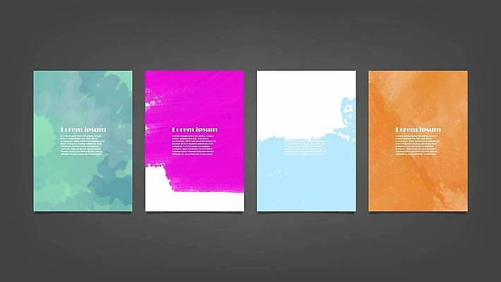 EPS 해외이미지 디자인 배너 백그라운드 일러스트 추상 사람없음 세로 세트 해외일러스트 무늬 파일형식 벡터 이미지허브