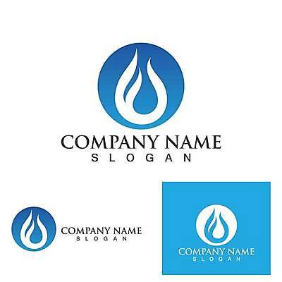 EPS 해외이미지 일러스트 비즈니스 사람없음 물 파란색 물방울 원형 심볼 에코 심플 해외일러스트 자연요소 도형 컬러 환경 파일형식 벡터 이미지허브