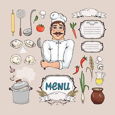 EPS 해외이미지 템플릿 직업 모자 전통 남자 음식 토마토 일러스트 피망 마늘 작업복 요리 서기 미소 사람 머리 주방 식당 요리사 식사 저녁식사 버섯 당근 수확 흰색 도구 발표 맛 밀 먹기 콧수염 메뉴 레시피 주인 라비올리 러시아인 맛있는 해외일러스트 서양인 잡화 옷 컬러 컨셉 농업 채소 모션 수염 곡류 뿌리채소 표정 신체부위 상점 파일형식 벡터 이미지허브