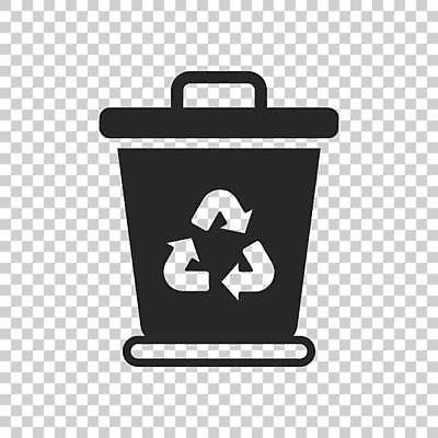 EPS 해외이미지 일러스트 사람없음 검은색 재활용 쓰레기통 심볼 분리수거함 재활용표시 해외일러스트 컬러 표시 친환경 수거함 파일형식 벡터 이미지허브