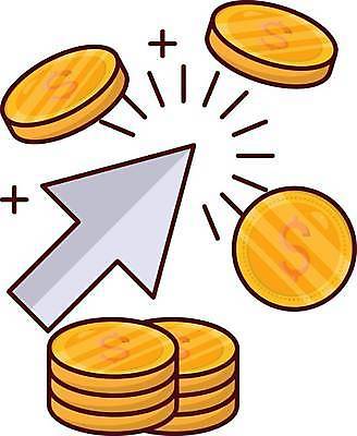 EPS 해외이미지 돈 일러스트 사람없음 금융 동전 커서 클릭 해외일러스트 경제 재산 파일형식 벡터 이미지허브