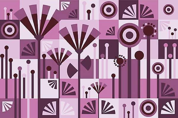 EPS 해외이미지 식물 무료이미지 꽃 백그라운드 패턴 일러스트 추상 사람없음 보라색 해외일러스트 컬러 무늬 파일형식 벡터 이미지허브