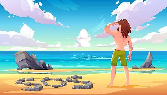 EPS 해외이미지 캐릭터 응시 바다 섬 여행 일러스트 낚시 거리 서기 풍경 해변 물 모래사장 사막 바위 좌절 떨어짐 울음 만화 사인 sos 거짓말 무인 트러블 헬프 혼자 생존 해외일러스트 일러캐릭터 자연요소 시선 감정 컨셉 모션 레저 표정 돌_바위 도움 구조요청 파일형식 벡터 이미지허브