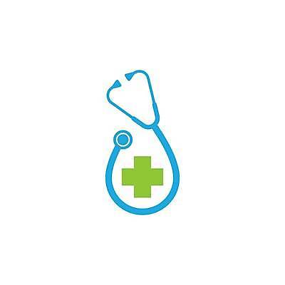 EPS 해외이미지 하늘색 일러스트 의학 청진기 사람없음 심볼 십자모양 해외일러스트 모양 의료기기 파란색 십자 파일형식 벡터 이미지허브