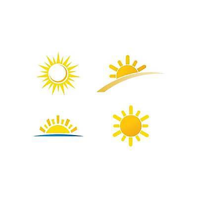 EPS 해외이미지 일러스트 사람없음 빛 태양 노란색 심볼 해외일러스트 자연요소 컬러 파일형식 벡터 이미지허브