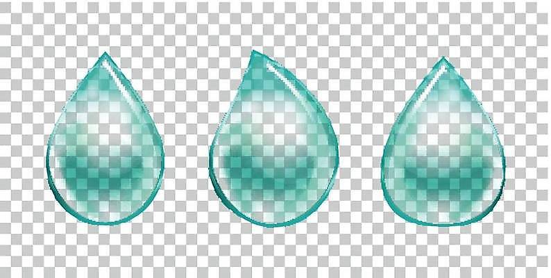 EPS 해외이미지 일러스트 사람없음 물방울 투명 청록색 해외일러스트 컬러 파일형식 벡터 이미지허브