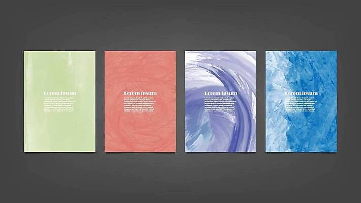 EPS 해외이미지 디자인 배너 백그라운드 일러스트 추상 사람없음 세로 세트 해외일러스트 무늬 파일형식 벡터 이미지허브