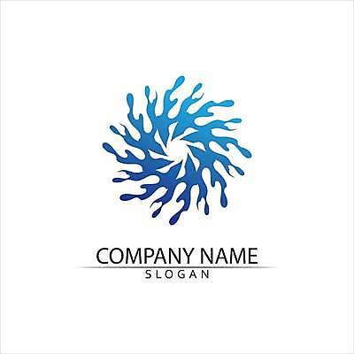 EPS 해외이미지 디자인 일러스트 비즈니스 추상 사람없음 파란색 심볼 웨이브 해외일러스트 컬러 무늬 파일형식 벡터 이미지허브