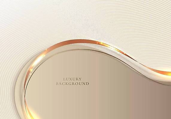 EPS 해외이미지 디자인 리본 곡선 일러스트 사람없음 그래픽 금색 고급 우아함 레이아웃 부드러움 베이지색 해외일러스트 선 컬러 컨셉 감각 파일형식 벡터 이미지허브