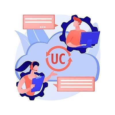 EPS 해외이미지 여자 남자 말풍선 잎 일러스트 비즈니스 회의 대화 상반신 성인 두명 모니터 헤드셋 톱니바퀴 온라인 서류판 성인만 해외일러스트 식물 음향기기 말하기 사람 컴퓨터 사무용품 헤드폰 파일형식 벡터 이미지허브