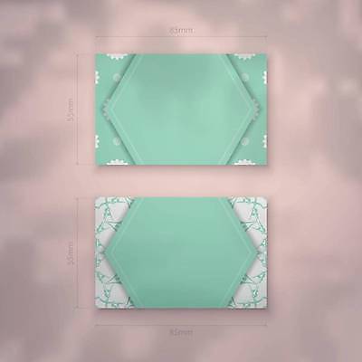 EPS 해외이미지 디자인 백그라운드 패턴 일러스트 명함 사람없음 세트 고급 민트색 목업 해외일러스트 카드프레임 컬러 컨셉 무늬 프레임 파일형식 벡터 이미지허브