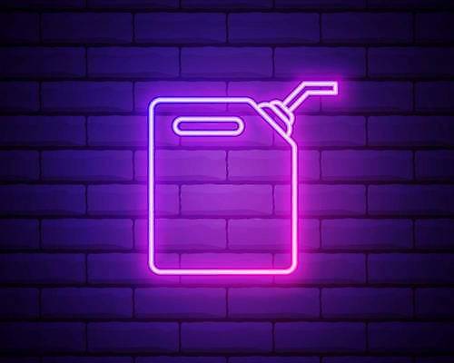 EPS 해외이미지 벽 일러스트 사람없음 빛 보라색 네온 기름통 네온아트 해외일러스트 컬러 통 파일형식 벡터 이미지허브